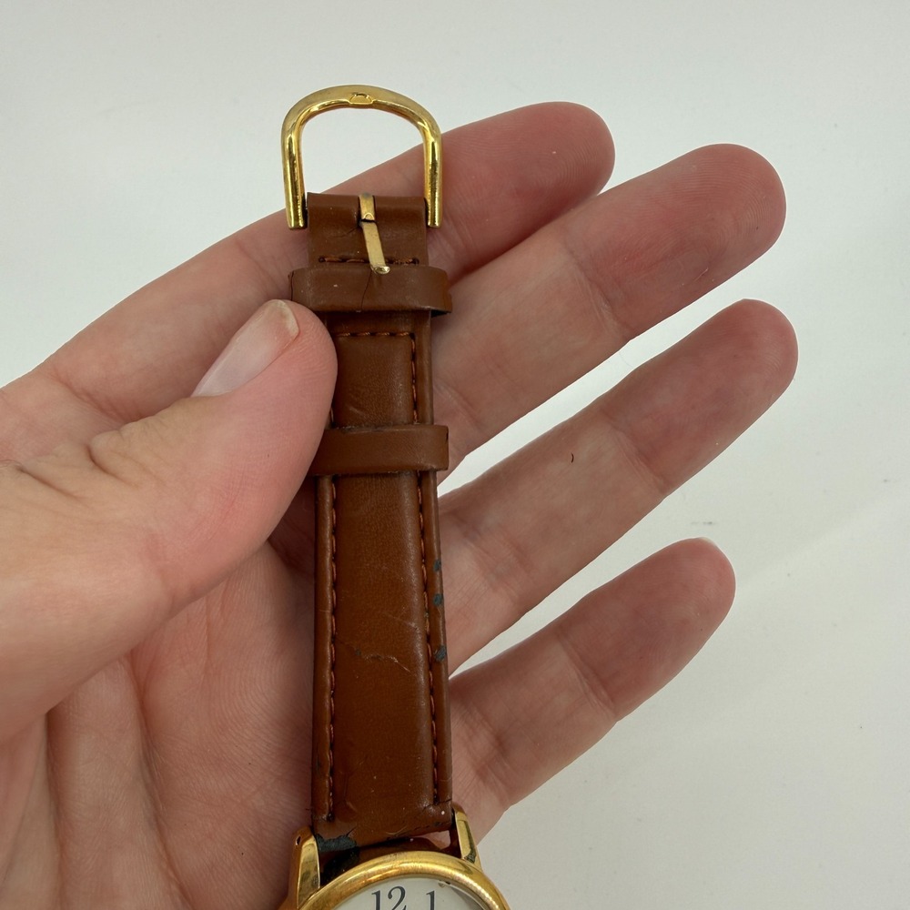 Armitron Tweety Bird Watch Water Resistant Vintage 2000 WORKS‎ Y2K Brown Band - Picture 5 of 11